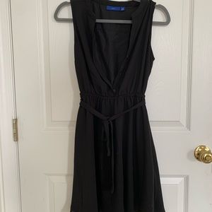 Apt 9 button up sleeveless dress tie waist